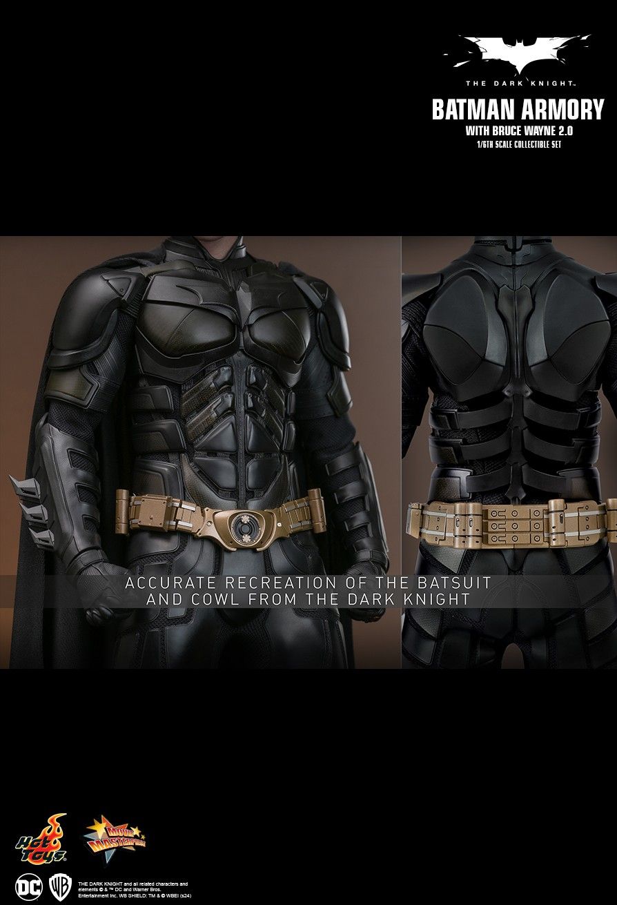 Hot Toys Batman Armory with Bruce Wayne (2.0) 1/6 Scale Set