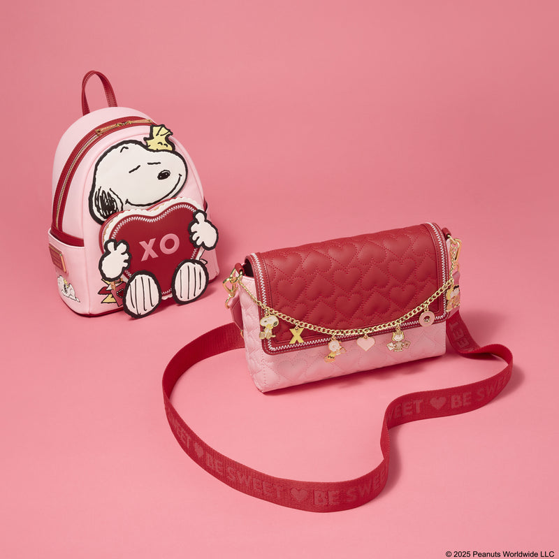 Loungefly - Peanuts Snoopy Valentine's Day Mini Backpack side angle