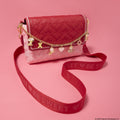 Loungefly - Peanuts Snoopy Valentine's Day Charm Crossbody Bag close up detail