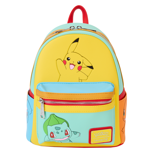 Loungefly - Pokémon Colour Block Starters Mini Backpack