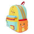 Loungefly - Pokémon Colour Block Starters Mini Backpack close up detail
