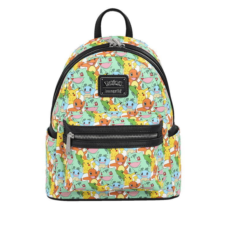 Loungefly - Pokémon Pikachu and Starters All Over Print Mini Backpack