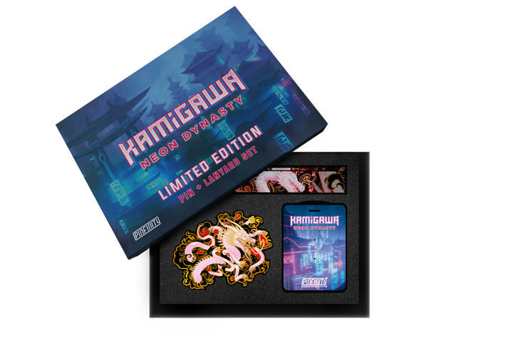 Pinfinity OKagachi Magic The Gathering Kamigawa Neon Dynasty AR Pin Lanyard Set