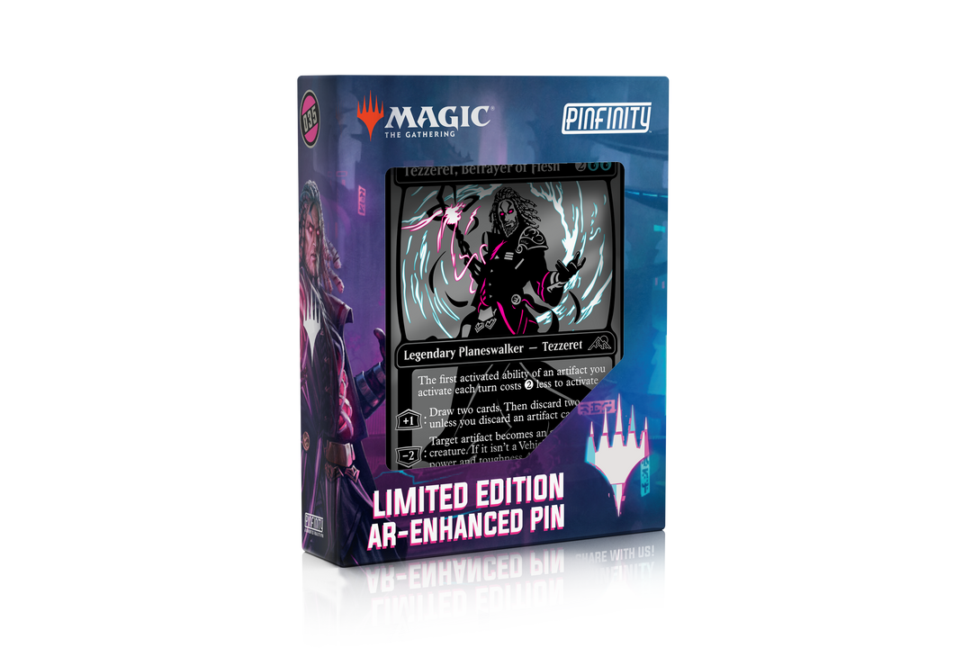 Magic The Gathering Tezzeret Betrayer of Flesh Kamigawa Neon Dynasty Limited Edition AR Pin
