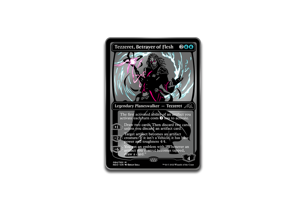 Magic The Gathering Tezzeret Betrayer of Flesh Kamigawa Neon Dynasty Limited Edition AR Pin