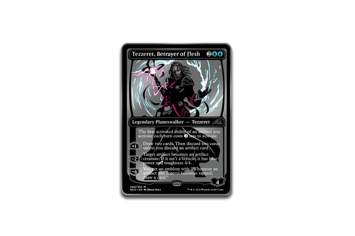 Magic The Gathering Tezzeret Betrayer of Flesh Kamigawa Neon Dynasty Limited Edition AR Pin