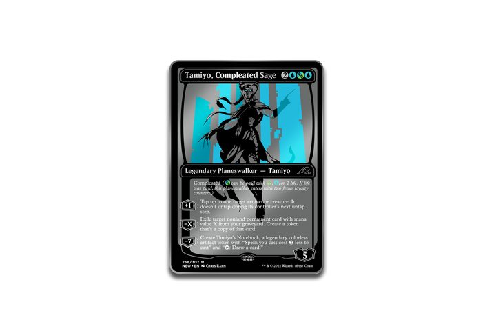 Magic The Gathering Tamiyo Compleated Sage Kamigawa Neon Dynasty Limited Edition AR Pin