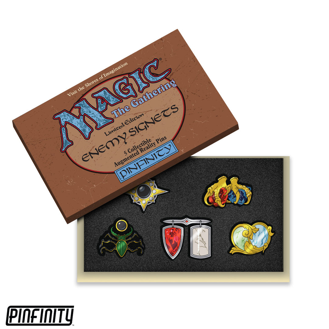 Magic: The Gathering Allied & Enemy Signet Pin Set Double Pack Limited Edition Collector's Set