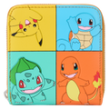 Loungefly - Pokémon Colour Block Starters Zip Around Wallet