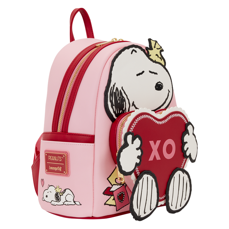 Loungefly - Peanuts Snoopy Valentine's Day Mini Backpack back view