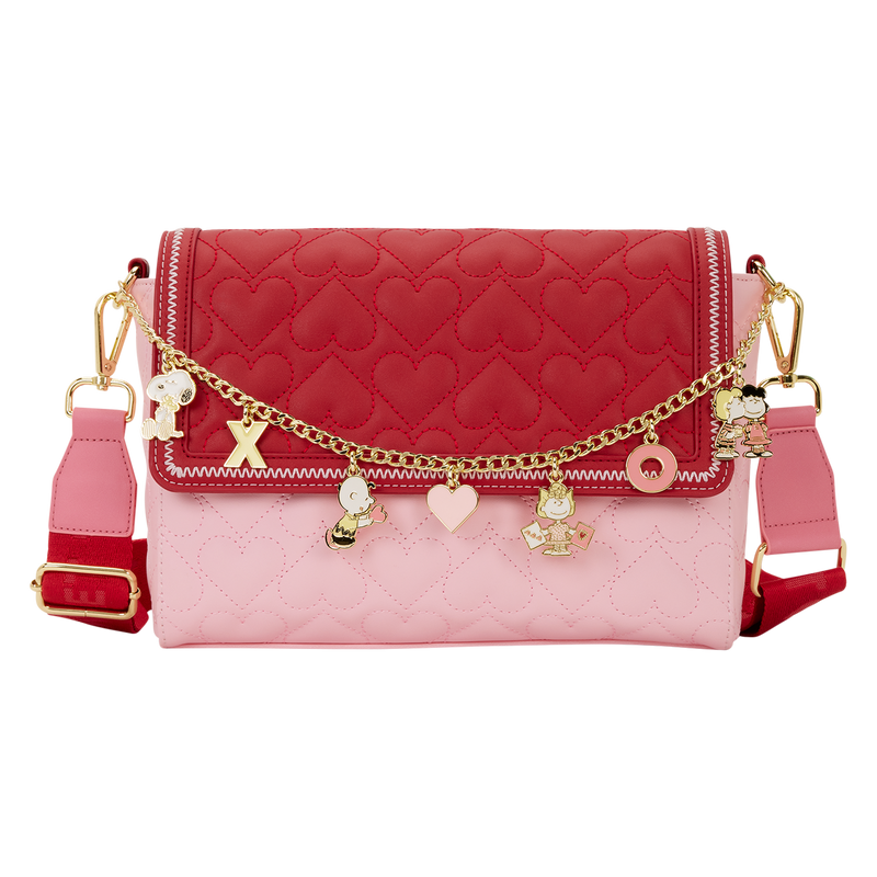 Loungefly - Peanuts Snoopy Valentine's Day Charm Crossbody Bag