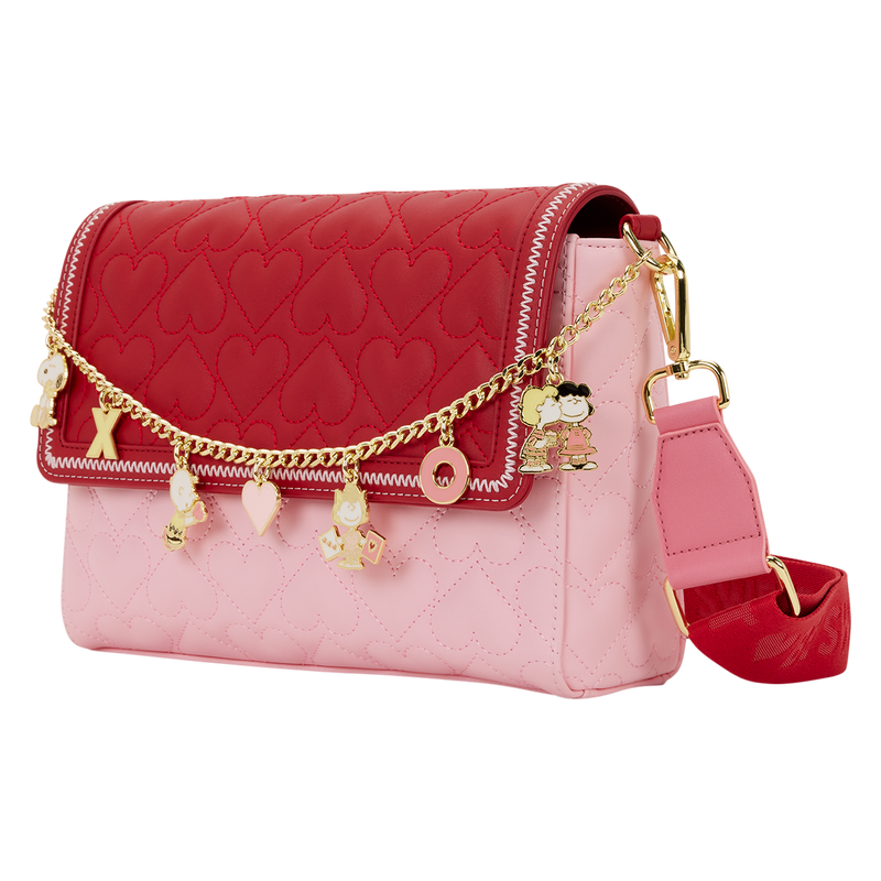 Loungefly - Peanuts Snoopy Valentine's Day Charm Crossbody Bag detail shot