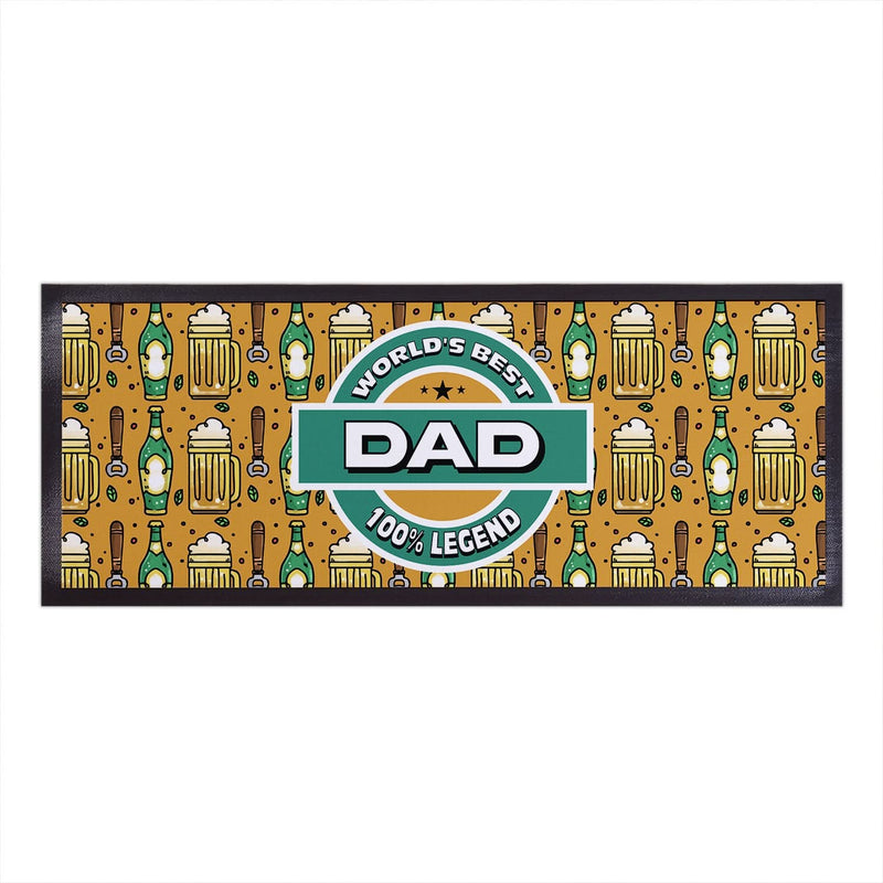 World's Best Dad - Bar Runner collectible from https://britishmade.gifts/