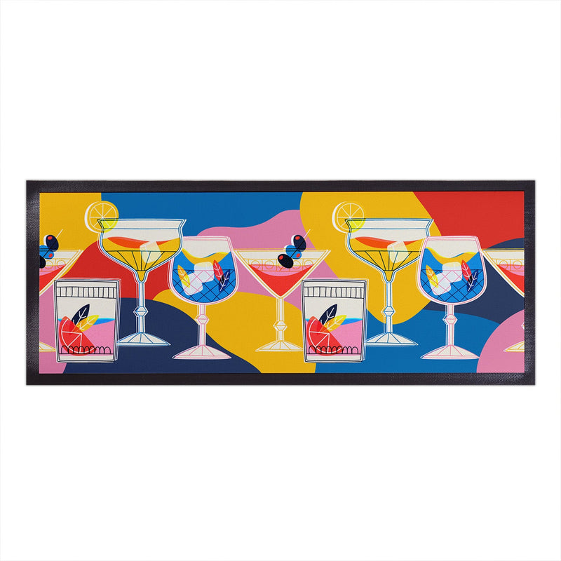 Pop Art Cocktails - Bar Runner collectible from https://britishmade.gifts/