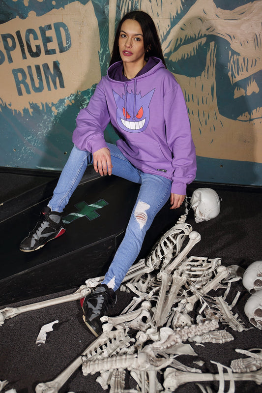 Pokemon Gengar Face Premium Pullover Hoodie