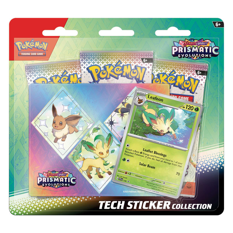 Pokémon TCG: Scarlet & Violet 8.5 – Prismatic Evolutions - Tech Sticker Collection- Assorted Display - image 3