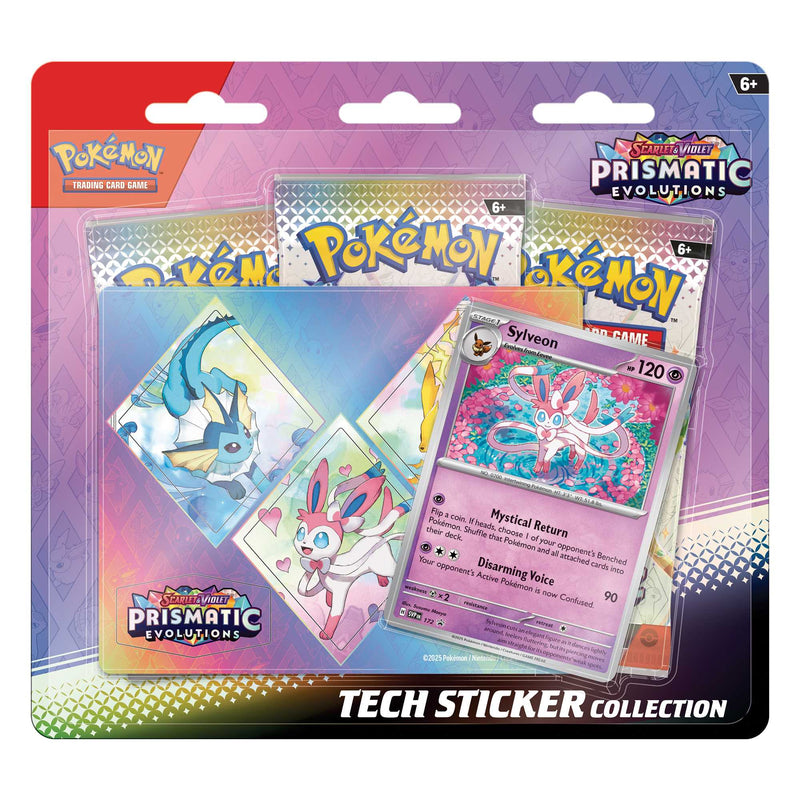 Pokémon TCG: Scarlet & Violet 8.5 – Prismatic Evolutions - Tech Sticker Collection- Assorted Display - image 4