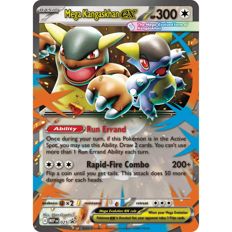 Pokemon TCG: Mega Kangaskhan ex Box, side angle