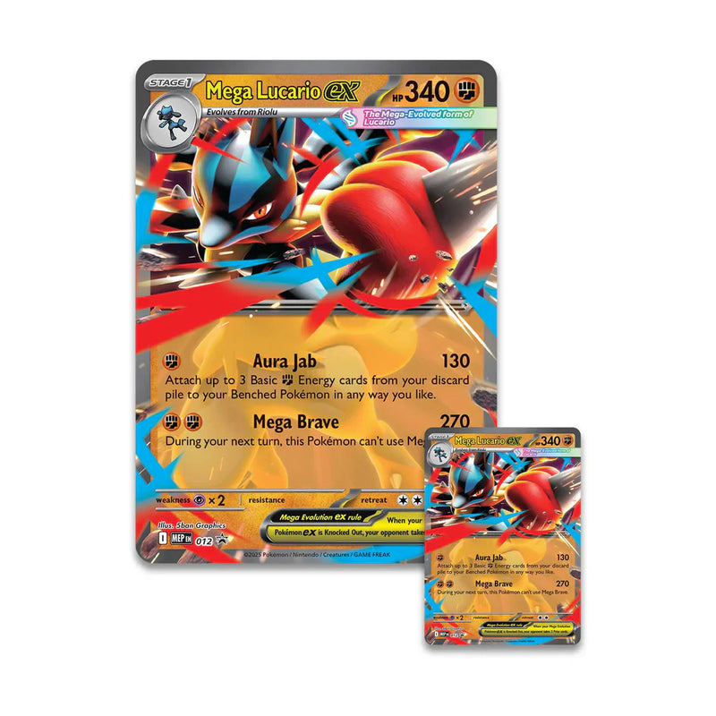 Pokémon TCG: Mega Lucario ex Figure Collection, side angle