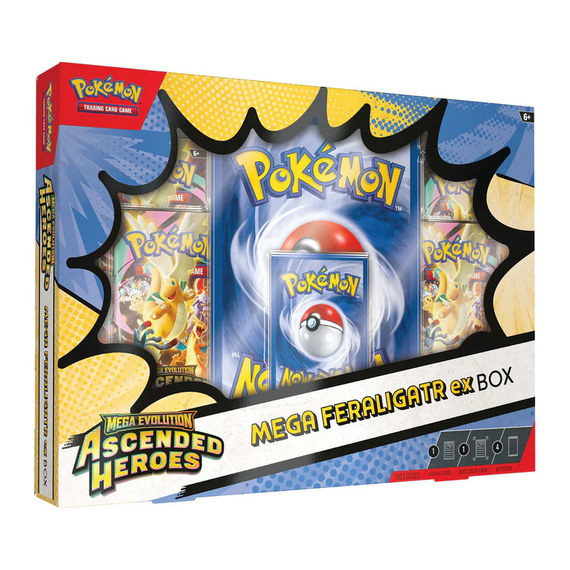Pokemon TCG: Mega Evolution Ascended Heroes - Mega ex Box, side angle