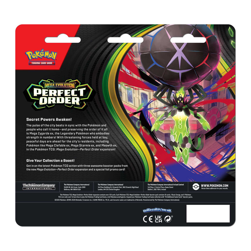 Pokémon TCG: Mega Evolution Perfect Order - 3 Pack CDU (12) - image 3
