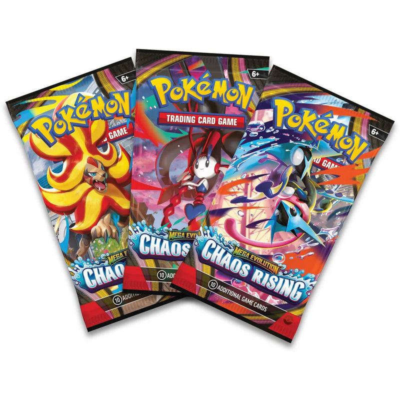 Pokémon TCG Mega Evolution Chaos Rising 3-Pack Blister, alternate view