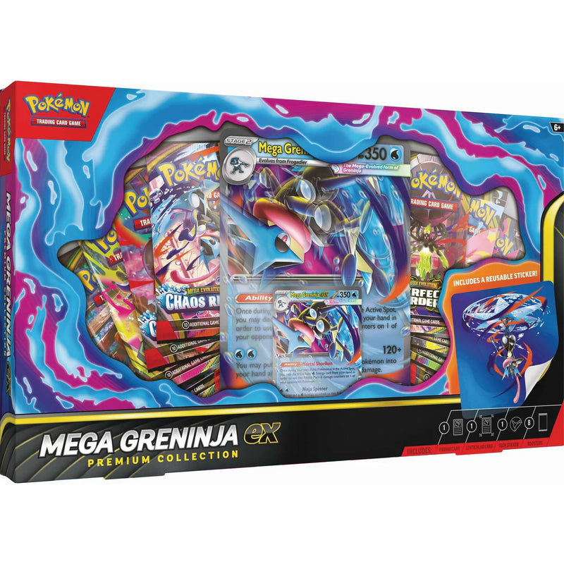 Pokémon TCG Mega Greninja ex Premium Collection, rear view