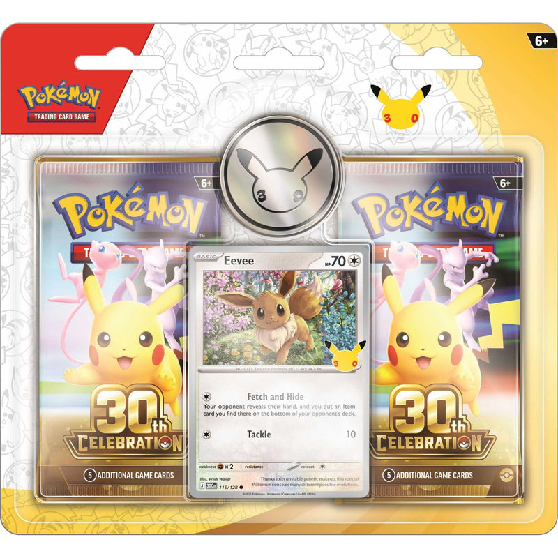 Pokémon TCG:  2 pack Blister - 30th Celebration
