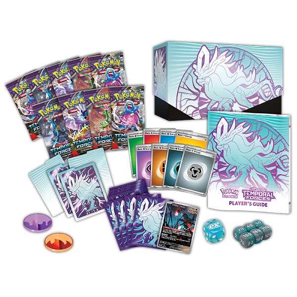 Pokémon TCG: Scarlet & Violet 5 - Temporal Forces - Elite Trainer Box: Walking Wake and Iron Leaves CASE of 10 - image 3
