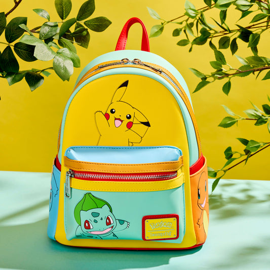Loungefly - Pokémon Colour Block Starters Mini Backpack alternate view