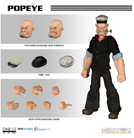 Popeye One:12 Collective Action Figure front view