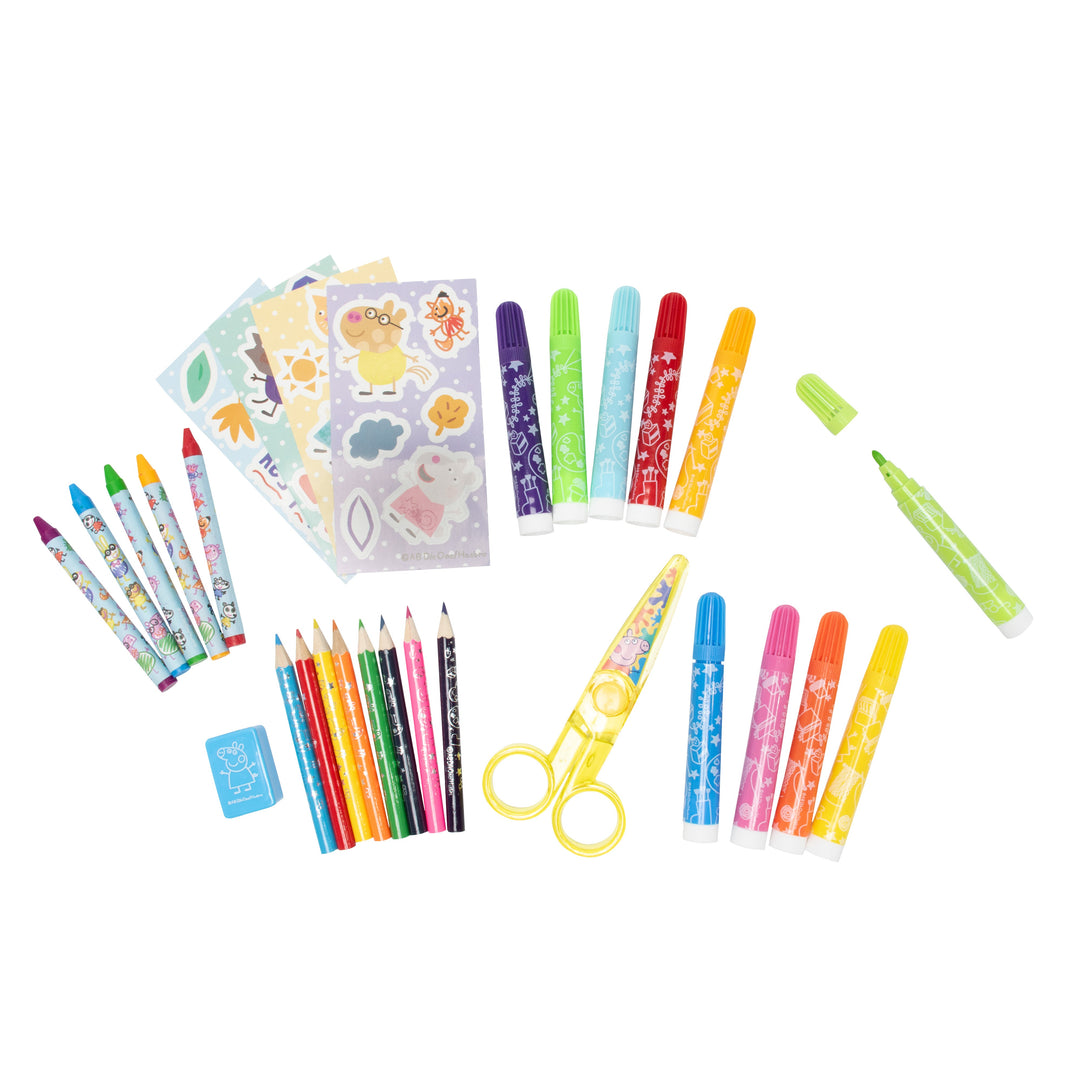 Peppa Pig Arts and Crafts Colouring Case