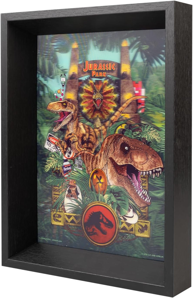 Framed Lenticular Print Jurassic Park
