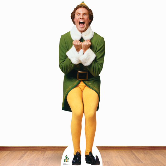 Buddy The Elf Christmas Icon Cardboard Cut Out Height 187cm, alternate view