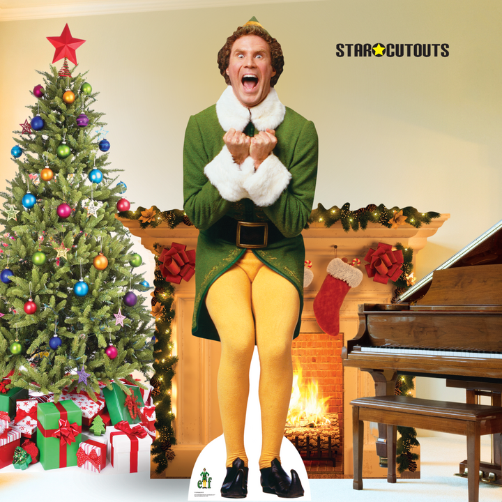 Buddy The Elf Christmas Icon Cardboard Cut Out Height 187cm