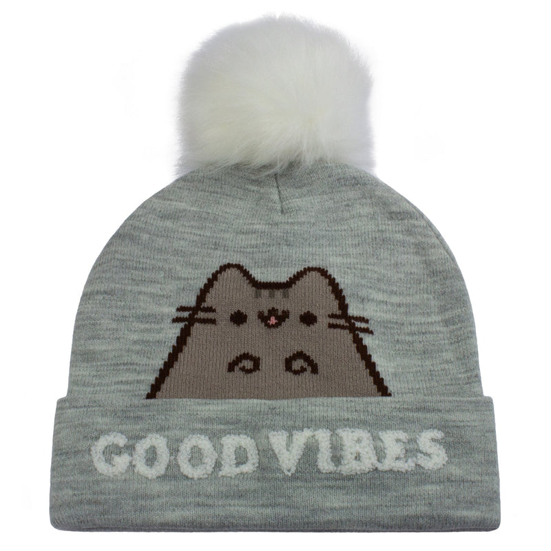 Pusheen Good Vibes Pom Pom Beanie collectible from Heroes Inc Dropship