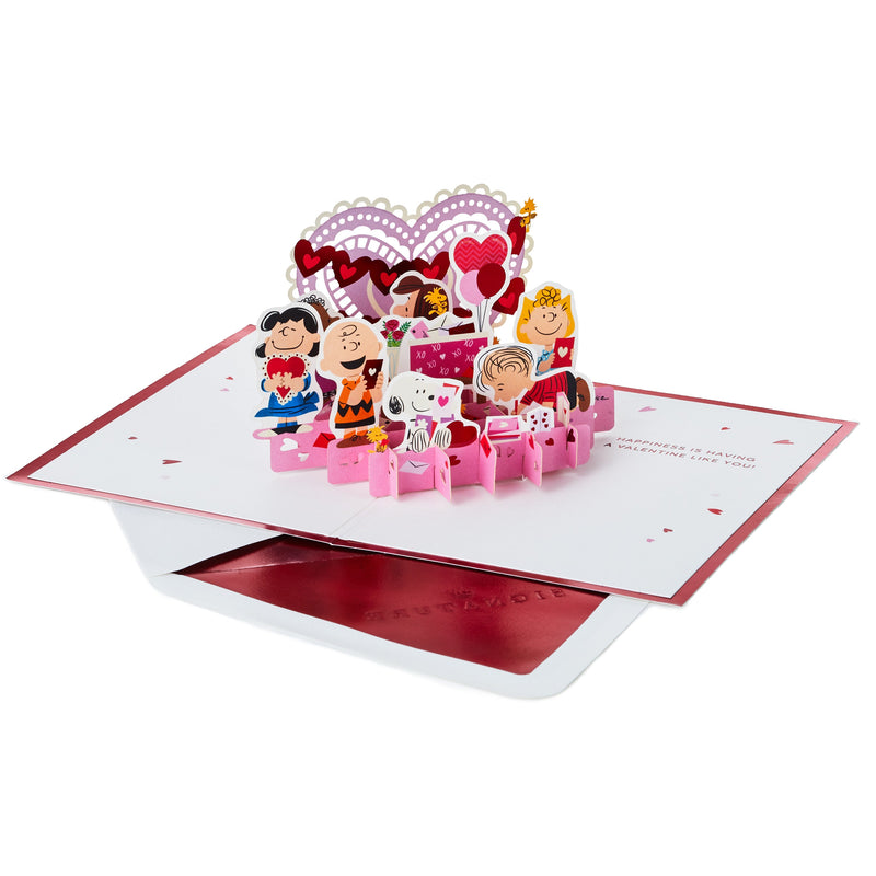 Paper Wonder Valentine's Day Card - 3D Pop-Up PEANUTS™ SNOOPY & Friends Design