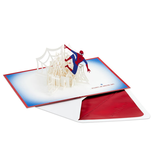 Any Occasion Greeting Card - 3D Pop-Up MARVEL Spider-Man Design
