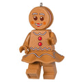 Keepsake LEGO® Ornament- Gingerbread Girl Minifigure Design