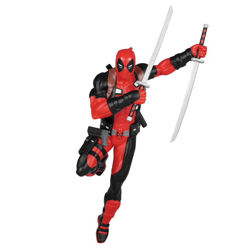 Keepsake MARVEL Hanging Ornament - Deadpool with Katanas Design