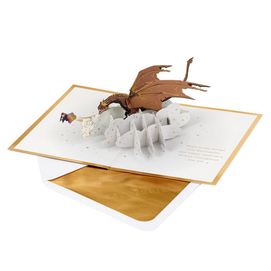 Any Occasion Greeting Card - 3D Pop-Up Harry Potter™ & Dragon Design