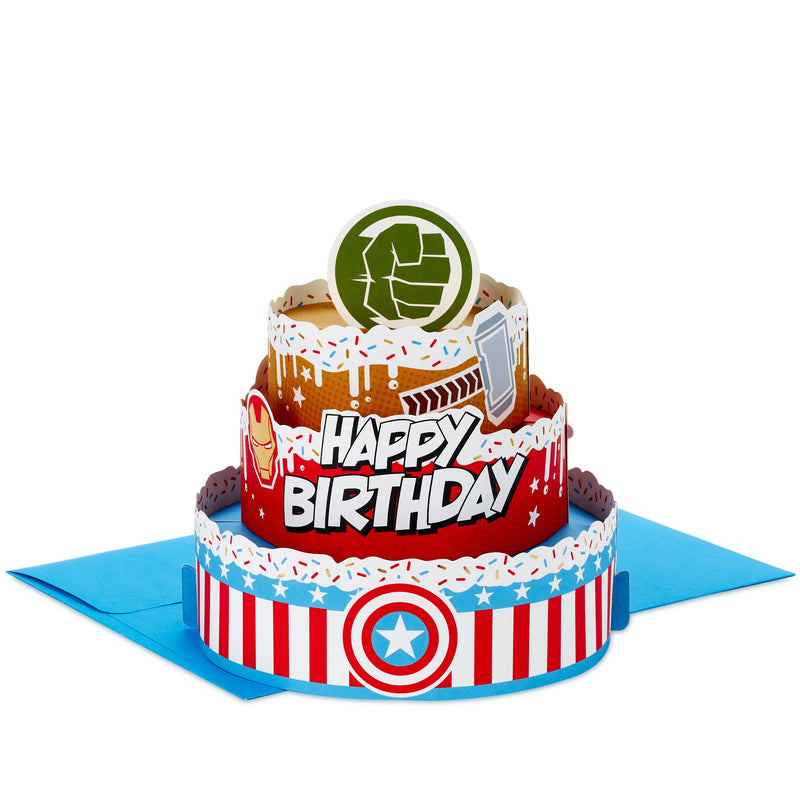 MARVEL Avengers Paper Wonder Collection 3D Pop-Up Birthday Card