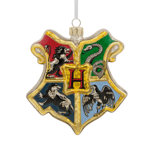 Harry Potter™ Glass Ornament - Hogwarts™ Crest