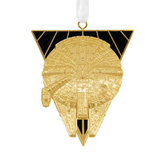 Premium Collectable Star Wars™ - Golden Millennium Falcon Ornament