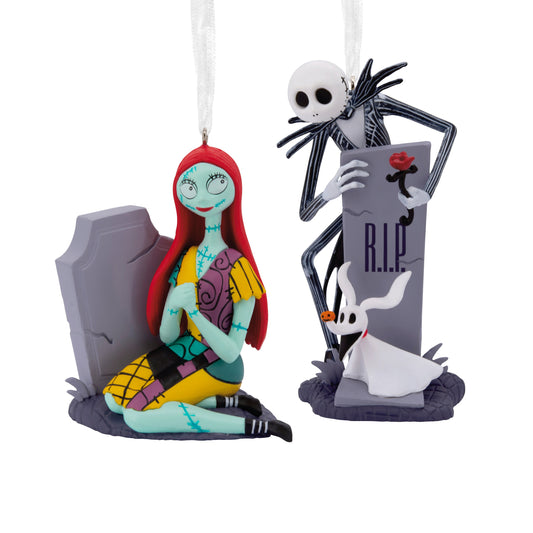 Storied Moments Disney The Nightmare Before Christmas Ornaments - Set of 2 - Jack & Sally