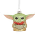 Star Wars The Mandalorian Grogu Bowl of Squid Glass Ornament