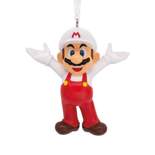 Collectable Super Mario - Red & White Fireball Mario Ornament