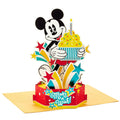 Birthday Card - 3D Pop Up Disney Mickey Mouse & Cupcake Design