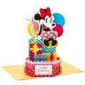 Birthday Card - 3D Pop Up Disney Minnie Mouse & Gifts Design