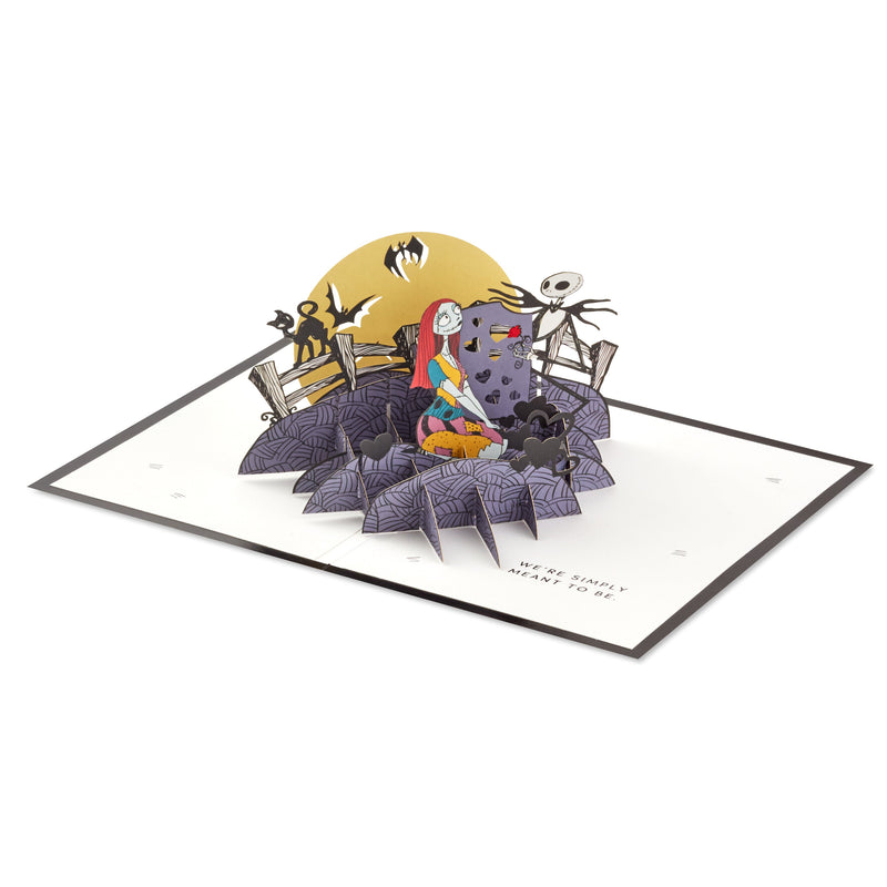 Greeting Card - 3D & Pop Up The Nightmare Before Christmas Graveyard Design